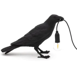 Lampe à poser, Bird Lamp Waiting Indoor, noir, L29,5cm, H12cm - Seletti