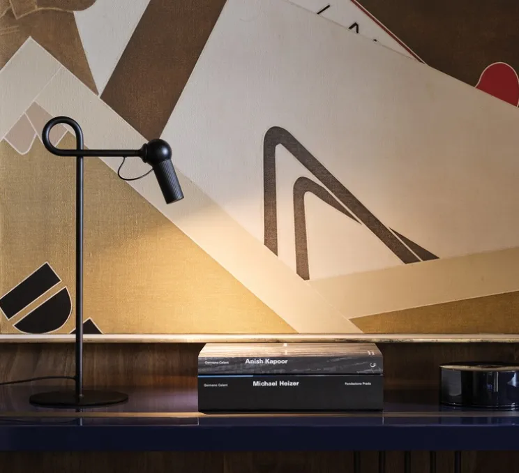 Lampe à poser, Bird, noir, LED, dim, 2700K, 660 lm, L17cm, H48cm - KDLN