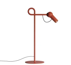 Lampe à poser, Bird, rouge brique, LED, dim, 2700K, 660 lm, L17cm, H48cm - KDLN