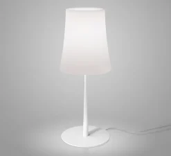 Lampe à poser, Birdie Easy Grande, blanc et blanc, Ø25cm, H62cm - Foscarini
