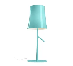 Lampe à poser, Birdie Piccola, bleu, L19cm, H49cm - Foscarini