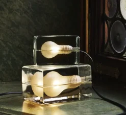 Lampe à poser, Block mini, transparent, L12cm, H7cm - Design House Stockholm