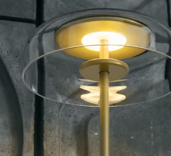 Lampe à poser, Blossi, or, transparent, Ø23cm, H44cm - Nuura