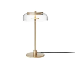 Lampe à poser, Blossi small, or nordique, transparent, LED, dim, 2700K, 463 lm, Ø17cm, H33cm - Nuura