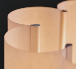 Lampe à poser, Boe, argent, abat-jour en papier washi, Ø20cm, H28cm-Ferm Living