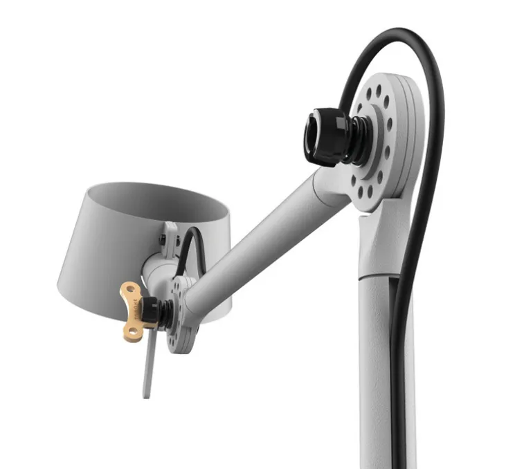 Lampe à poser, Bolt10, blanc brume, LED, dim, 2700K, 640 lm, L10cm, H59,6cm - Tonone