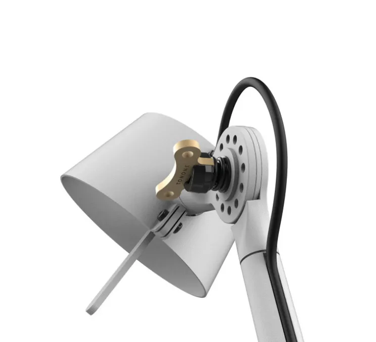 Lampe à poser, Bolt10, blanc brume, LED, dim, 2700K, 640 lm, L10cm, H59,6cm - Tonone