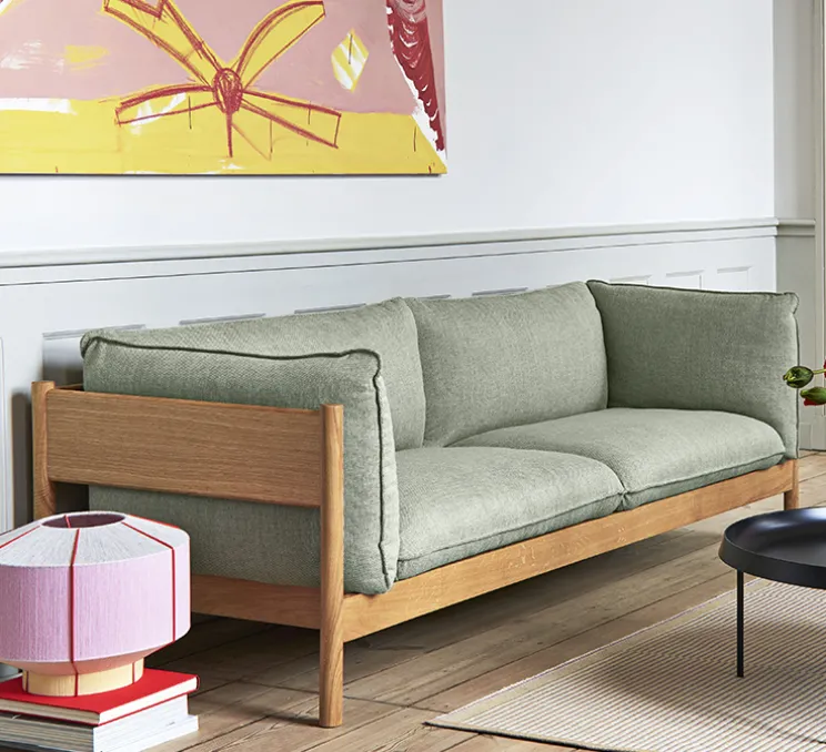 Lampe à poser, Bonbon 380, crème glacée, rose, Ø38cm, H32cm - HAY