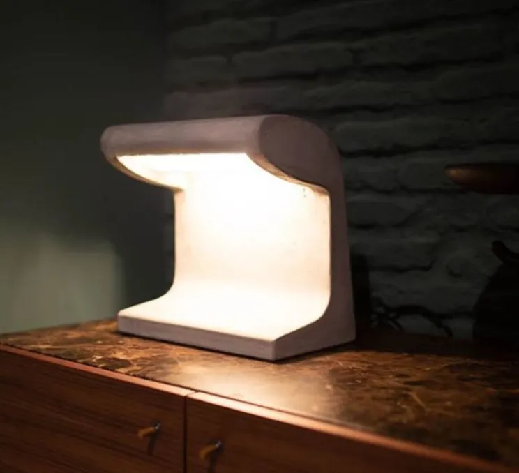 Lampe à poser, Borne Béton Mini, LED, 3000K, 1920lm, L30cm, H31cm - Nemo Lighting