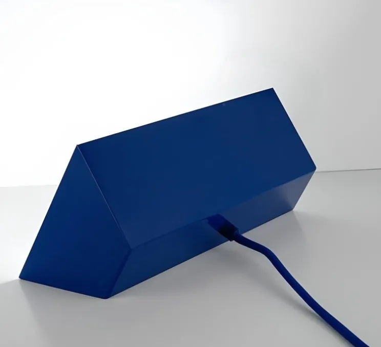 Lampe à poser, Brooke, bleu, L14cm, H31cm - Zangra