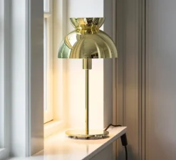 Lampe à poser, Butterfly, laiton, Ø21cm, H40cm - Frandsen