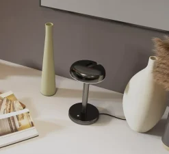 Lampe à poser, Cabriolette table, noir, LED, dim, 2700K, 1119 lm, Ø15,5cm, H28cm - Martinelli Luce