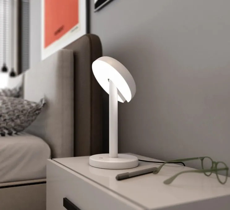 Lampe à poser, Cabriolette table, blanc, LED, dim, 2700K, 1119 lm, Ø15,5cm, H28cm - Martinelli Luce