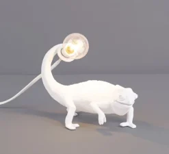 Lampe à poser caméléon, Chameleon Lamp Still, blanc, L17cm, H14cm - Seletti