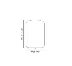 Lampe à poser, Capsule, laiton, albâtre, LED, dim, 2700-1800K, 980 lm, Ø20cm, H30,2cm - Carpyen