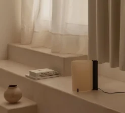 Lampe à poser, Cata, frȇne noir, LED, 2200K, 80 lm, L13,5cm, H25cm - Faro