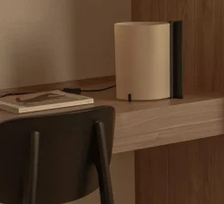 Lampe à poser, Cata, frȇne noir, LED, 2200K, 80 lm, L13,5cm, H25cm - Faro