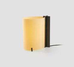 Lampe à poser, Cata, frȇne noir, LED, 2200K, 80 lm, L13,5cm, H25cm - Faro