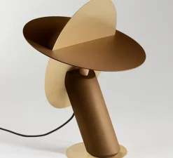 Lampe à poser, CELESTE, Brun cognac, L28cm, H38cm - JURIE & JARRE