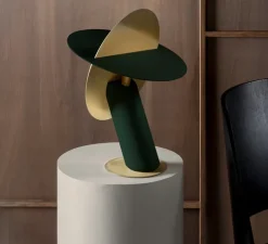 Lampe à poser, CELESTE, Vert impérial, L28cm, H38cm - JURIE & JARRE