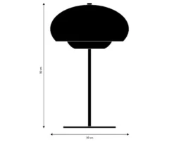 Lampe à poser, Champ, vert mat, Ø30cm, H50cm - Frandsen