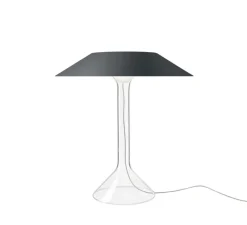 Lampe à poser, Chapeaux M, gris, LED, dim, 2700K, 900 lm, Ø44cm, H47cm - Foscarini