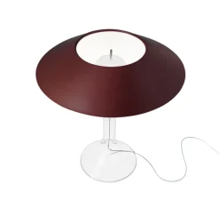 Lampe à poser, Chapeaux M, rouge, LED, dim, 2700K, 900 lm, Ø44cm, H47cm - Foscarini