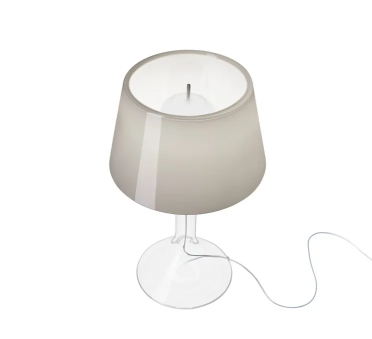 Lampe à poser, Chapeaux V, gris, LED, dim, 2700K, 900 lm, Ø29cm, H47cm - Foscarini