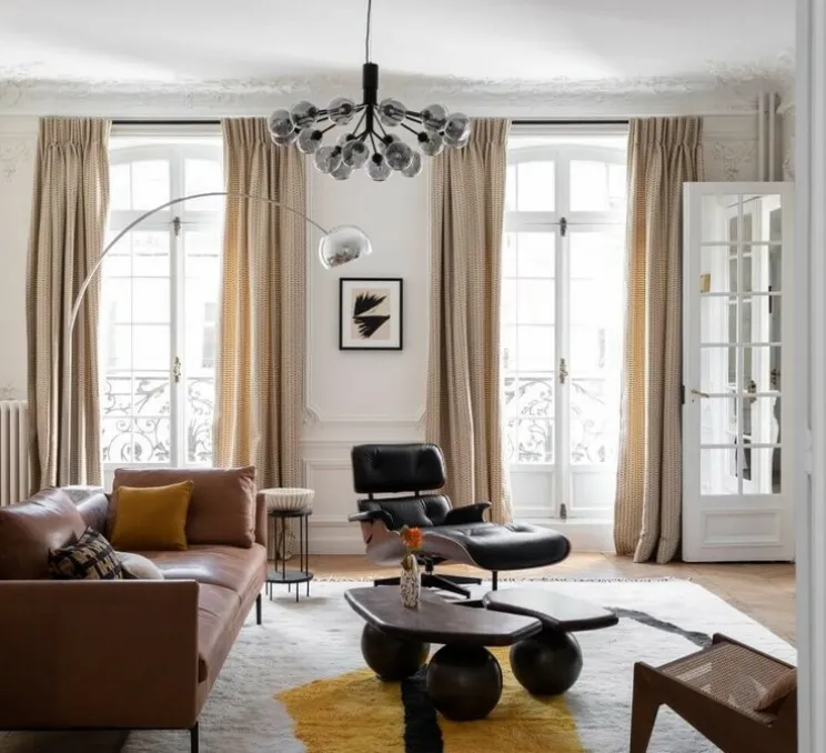 Lampe à poser, Chiara, aluminium et blanc, bordure anthracite, L28cm, H41cm - Flos
