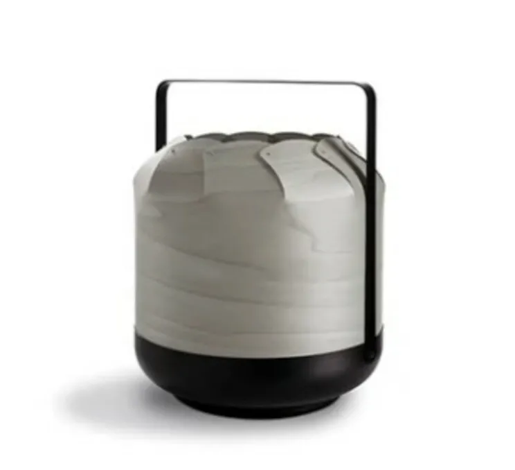 Lampe à poser, Chou Short, gris, Ø21,5cm, H27cm - LZF