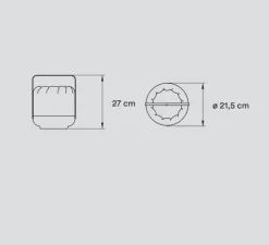 Lampe à poser, Chou Short, gris, Ø21,5cm, H27cm - LZF