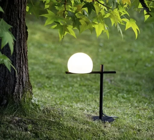 Lampe à poser, Circ M-3728X, outdoor, noir mat, LED, 2700K, 554 lm, L17,5cm, H43,8cm - Estiluz