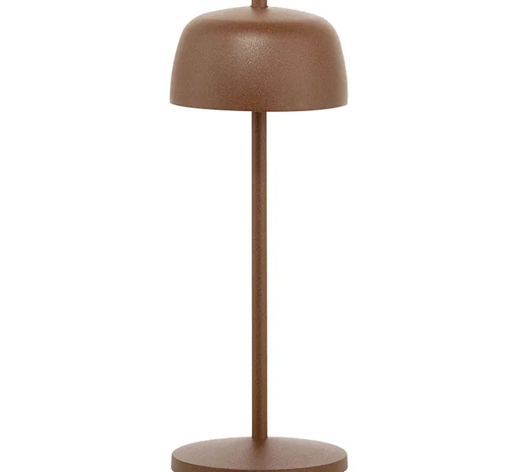 Lampe à poser, Circe, corten, IP65, LED, dim, 2200-3000K, 214 - 224 lm, Ø11cm, H30cm - Zafferano