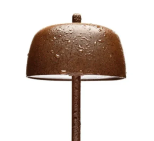 Lampe à poser, Circe, corten, IP65, LED, dim, 2200-3000K, 214 - 224 lm, Ø11cm, H30cm - Zafferano