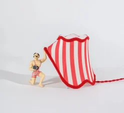 Lampe à poser, Circus Bruno, rouge, blanc, Ø25cm, H18,7cm - Seletti