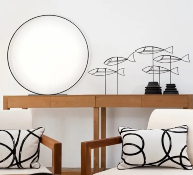 Lampe à poser, Classic, noir, LED, dim, 2700k, 1056 lm, Ø63cm, P10cm - Le Deun