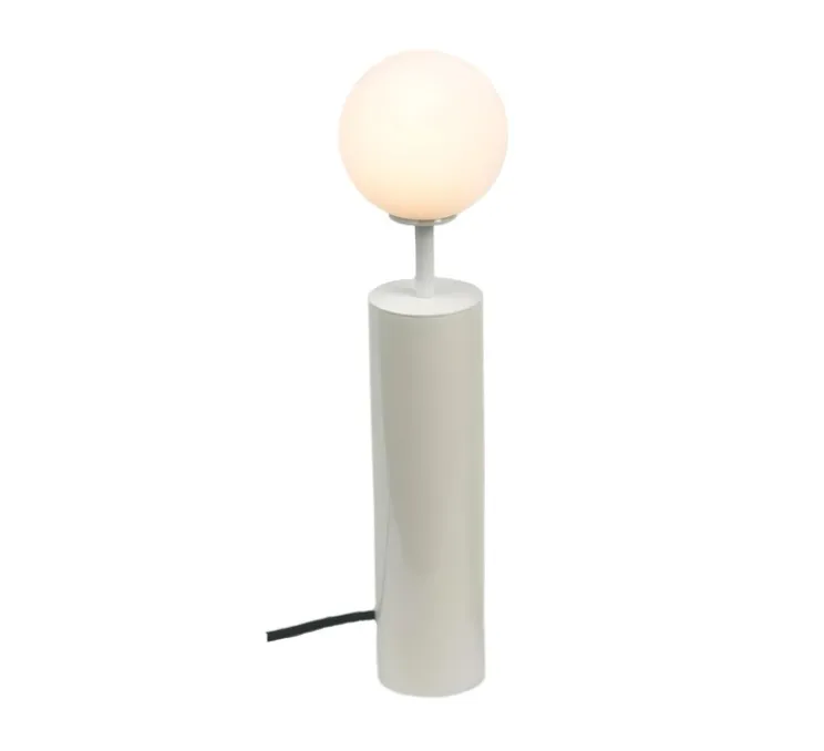 Lampe à poser, Co large, blanc brillant, Ø8cm, H53,5cm - CVL