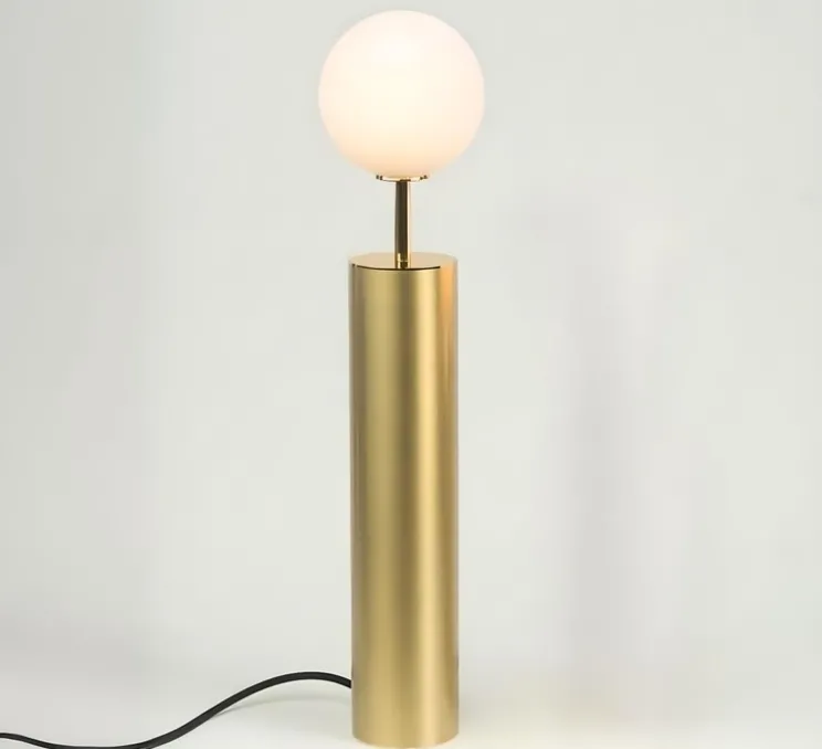 Lampe à poser, Co large, laiton, Ø8cm, H53,5cm - CVL