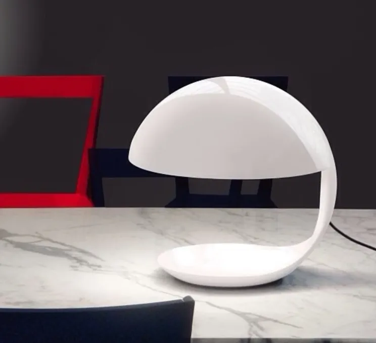 Lampe à poser, Cobra, blanc, H40cm - MARTINELLI-LUCE