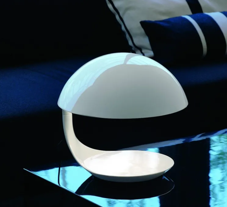 Lampe à poser, Cobra, blanc, H40cm - MARTINELLI-LUCE