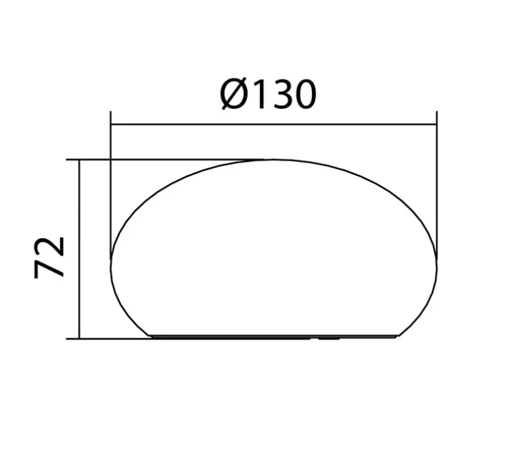 Lampe à poser, Codul, blanc, IP44, LED, dim, 3000K, 200 lm, Ø13cm, H7,2cm - MDC