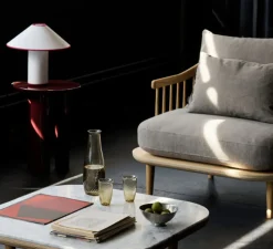 Lampe à poser, Colette ATD6, blanc et merlot, Ø32cm, H30cm - Andtradition