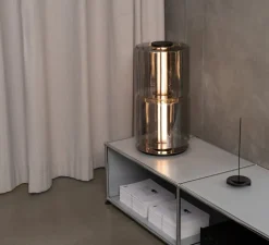 Lampe à poser, Column 300, carbone, LED, dim, 1800-3000K, 1422 lm, Ø27,5cm, H60cm - A-N-D