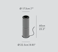 Lampe à poser, Column 175, ivoire, LED, dim, 1800-3000K, 1422 lm, Ø20cm, H60cm - A-N-D
