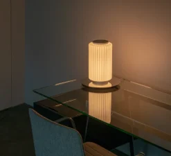 Lampe à poser, Column 175, ivoire, LED, dim, 1800-3000K, 711 lm, Ø17,5cm, H31cm - A-N-D