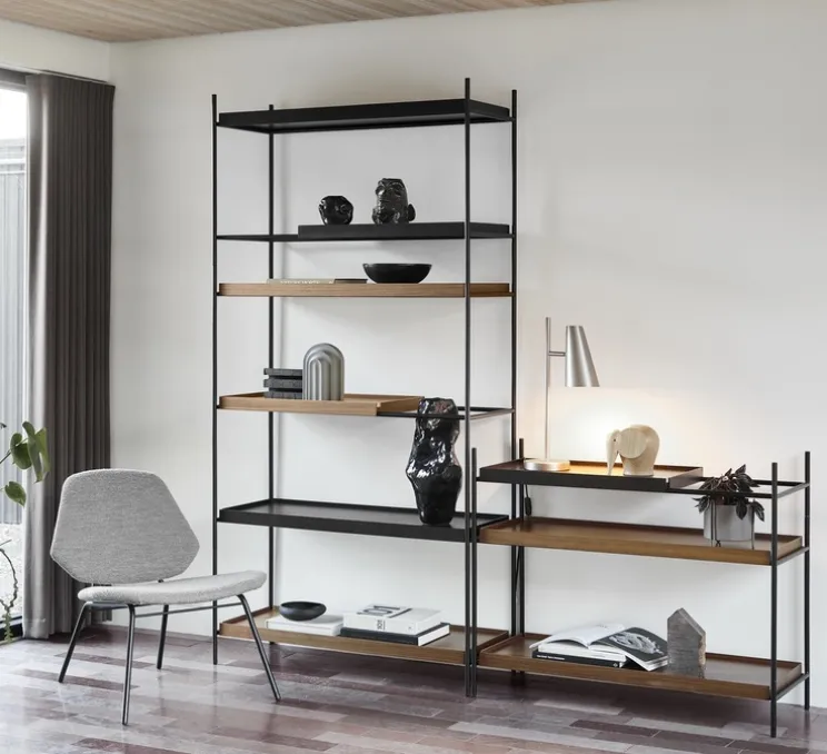 Lampe à poser, Cono, silver, Ø15,5cm, H50cm - WOUD