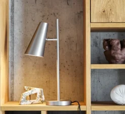 Lampe à poser, Cono, silver, Ø15,5cm, H50cm - WOUD