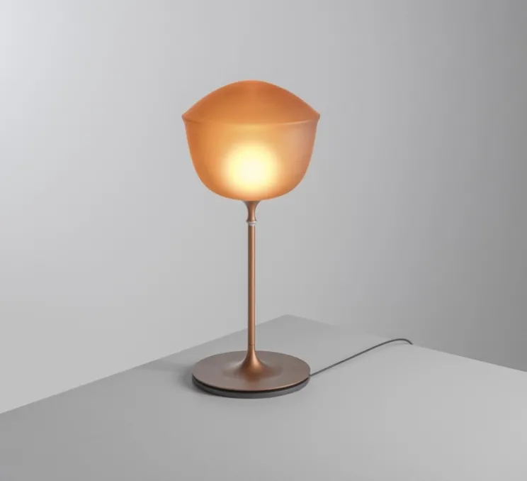 Lampe à poser, Contour 225, jaune citrine, LED, dim, 1800-3000K, Ø22,5cm, H49,5cm - A-N-D