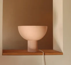Lampe à poser, Coupo, Poudrée mat, Ø29cm, H25cm - Oustao