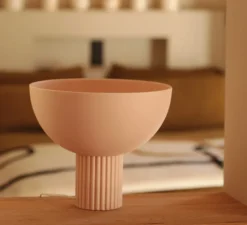 Lampe à poser, Coupo, Poudrée mat, Ø29cm, H25cm - Oustao